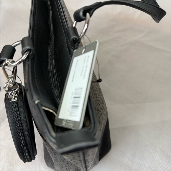 GUESS Black Patterned Tote - Picture 8 of 13